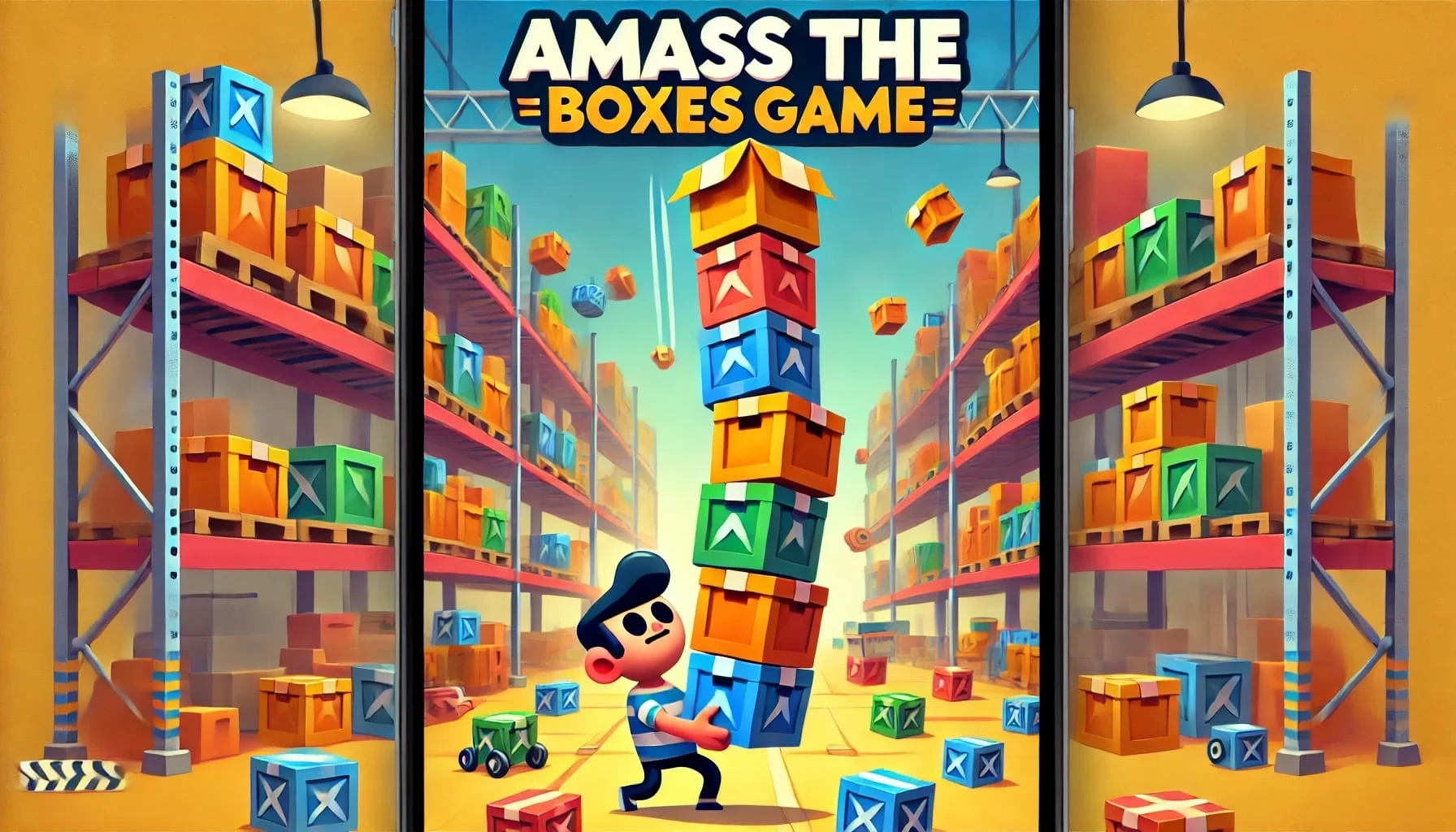 game cover - AMASS THE BOXES GAME