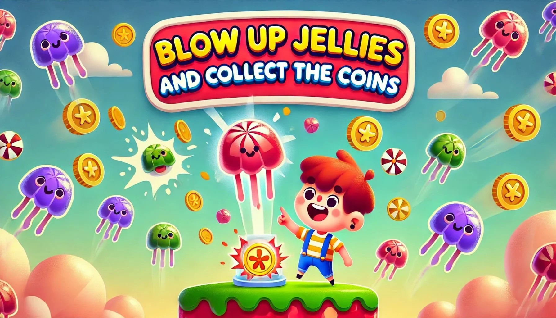 Blow Up Jellies and Collect the Coins