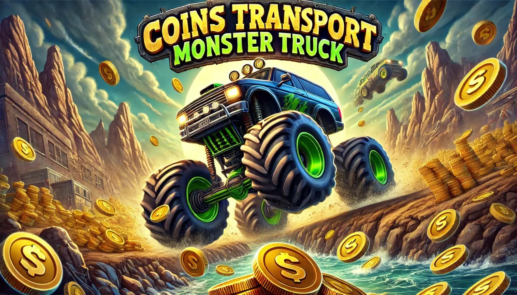Coins Transporter Monster Truck