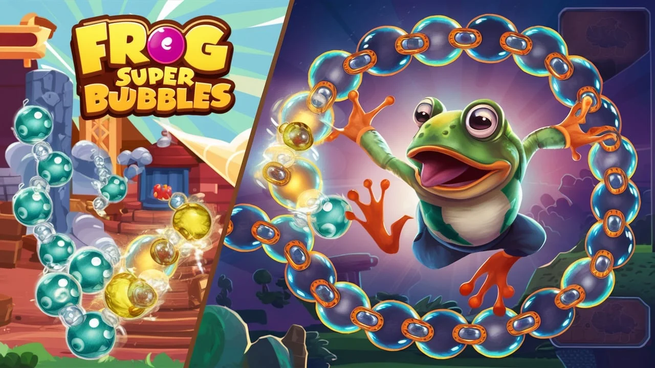 game cover art for Frog Super Bubbles