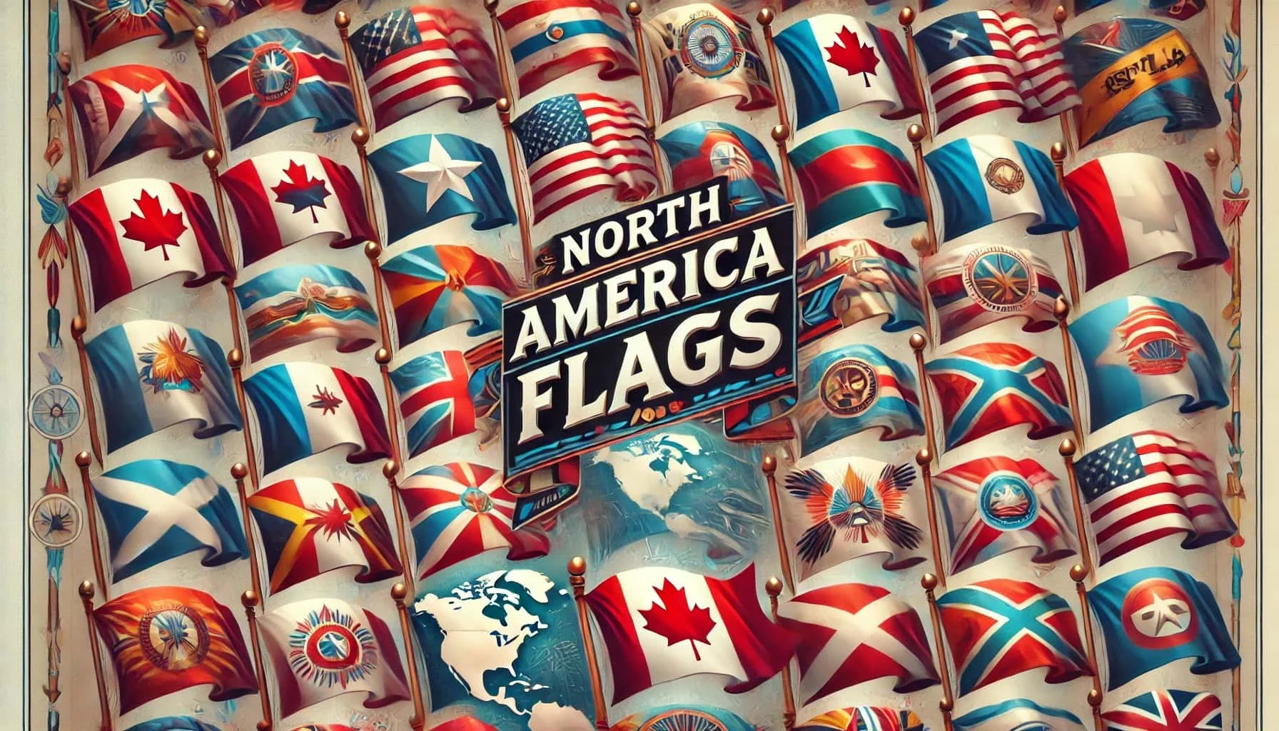North America Flags cover image