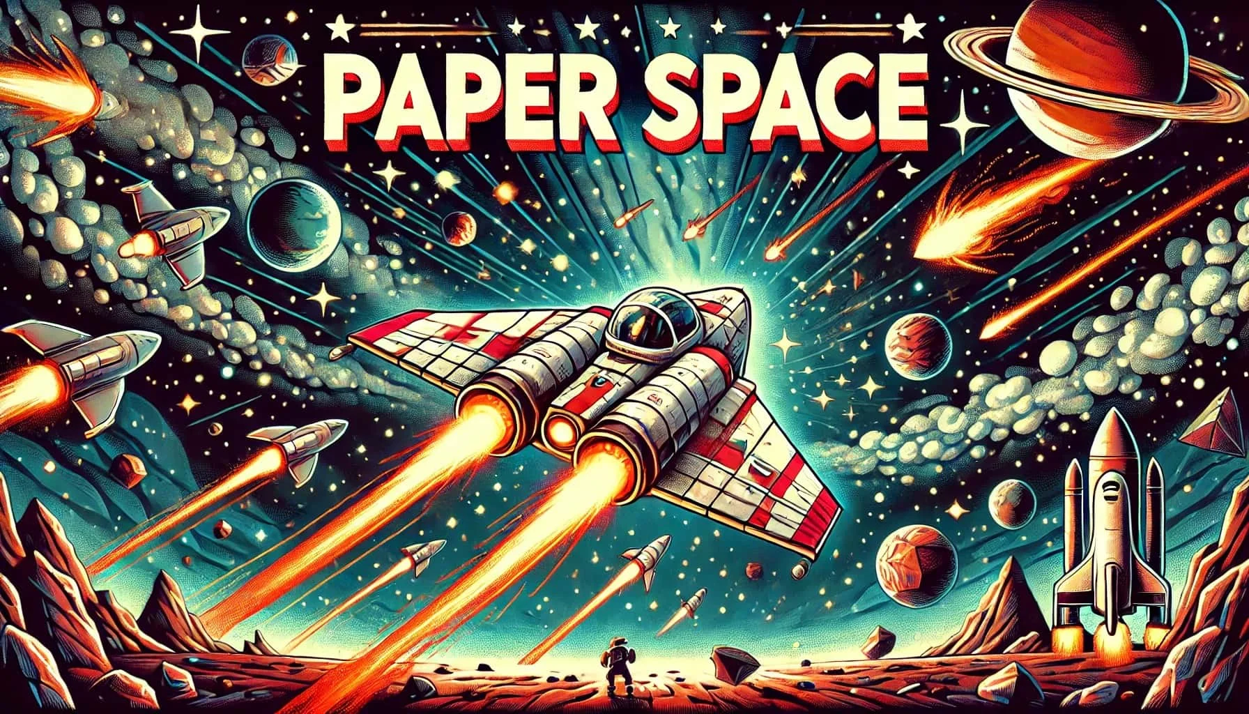 game cover art for paper space