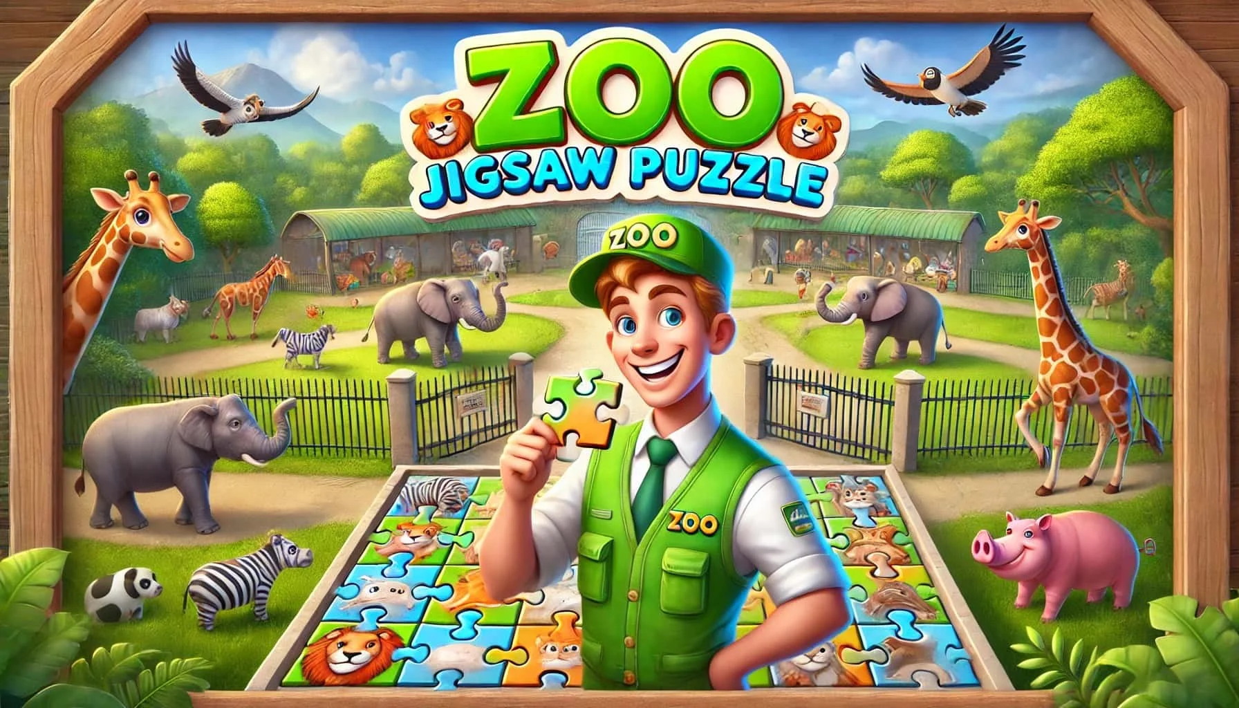 game cover art for Zoo Jigsaw Puzzle