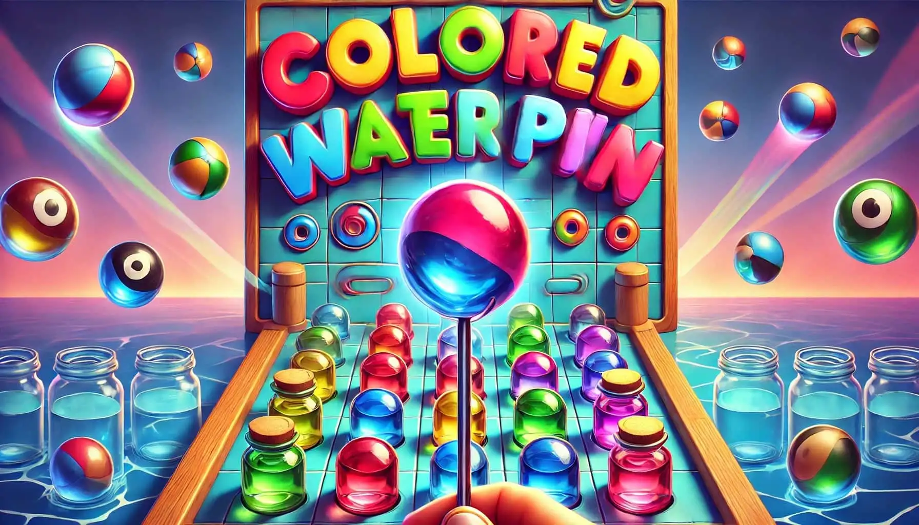 Colored Water Pin
