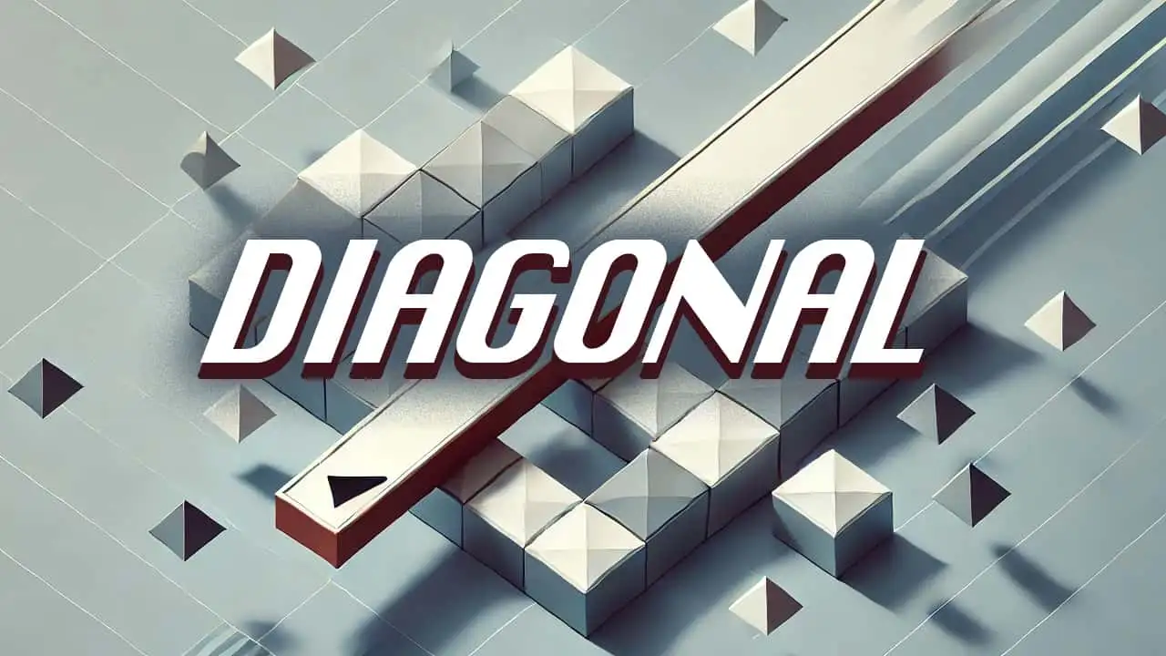 Diagonal poster