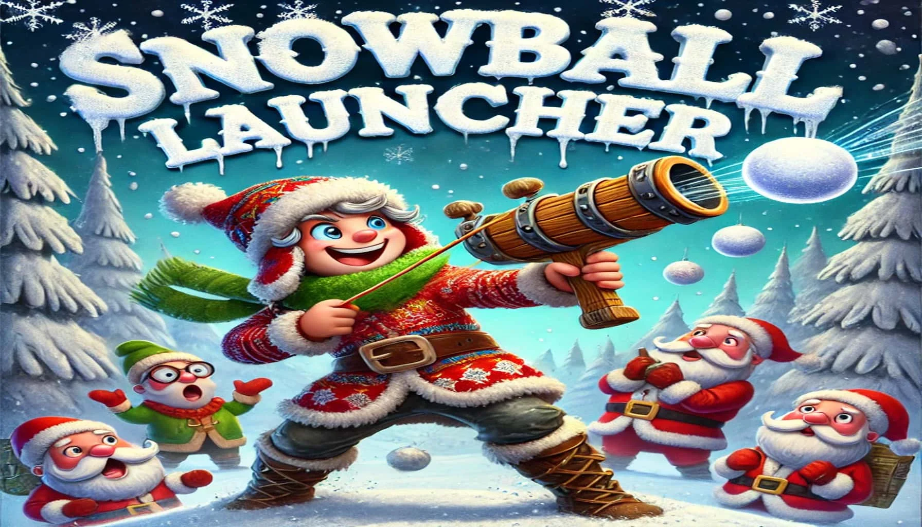Snowball launcher - game cover