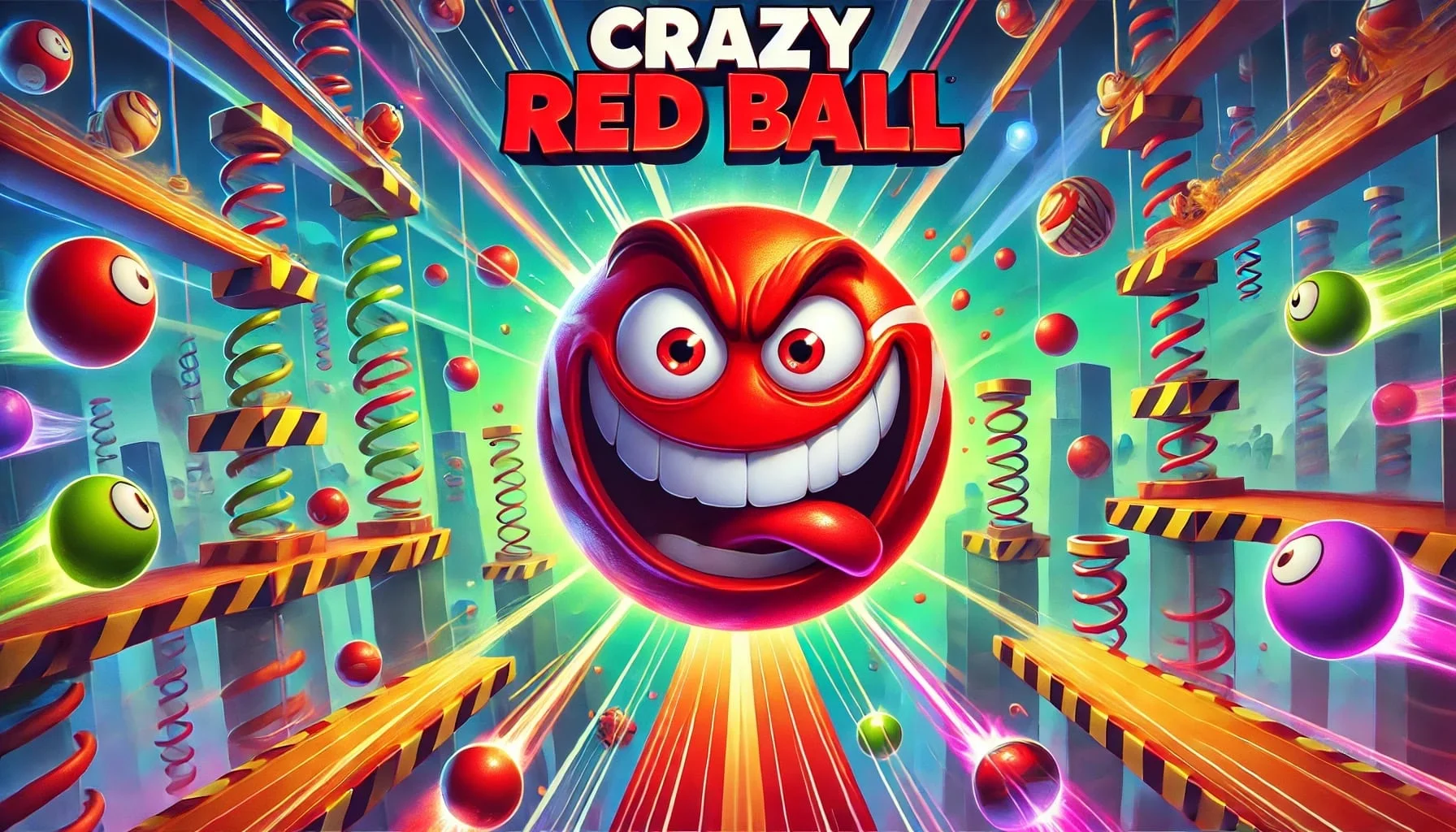 Crazy Red Ball - game cover