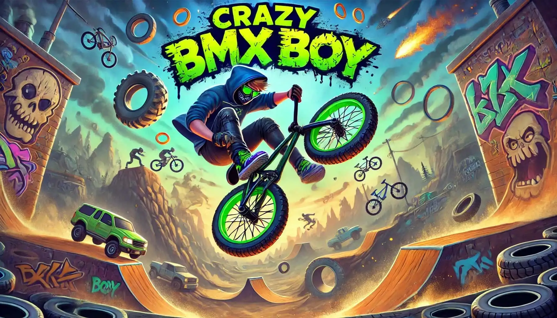 Crazy BMX Boy poster