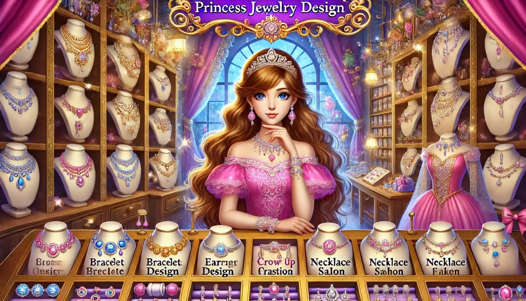 slider-image for Jewelry Shop Games: Princess Jewelry Design Game