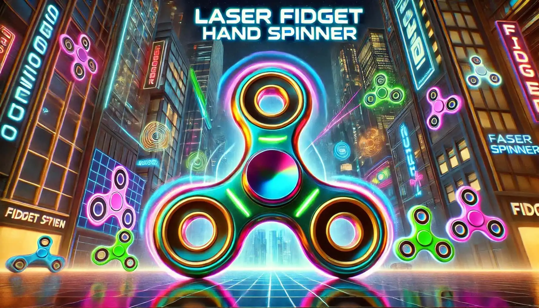 Laser Fidget Hand Spinner poster