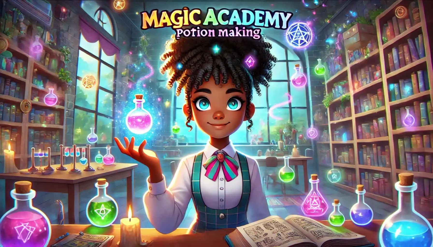 Magic Academy: Potion Making Games poster