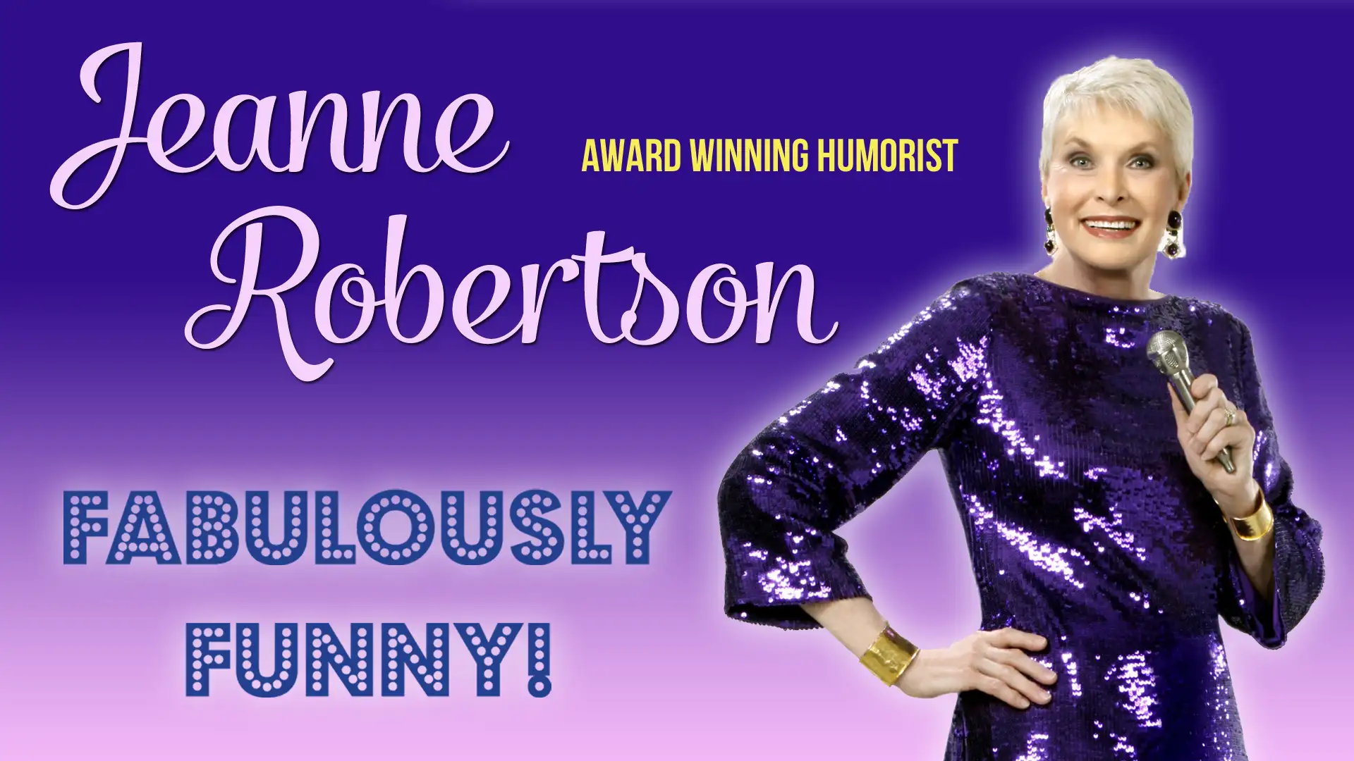 movie poster - Jeanne Robertson - Fabulously Funny