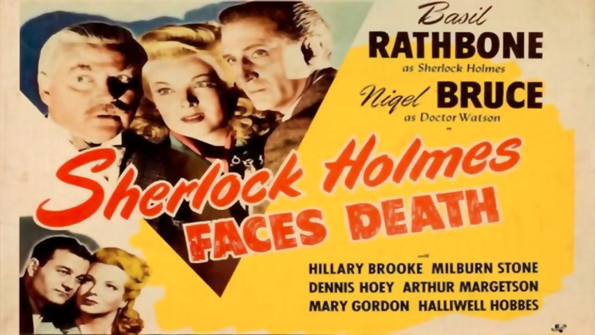 Sherlock Holmes Faces Death - movie screen shot